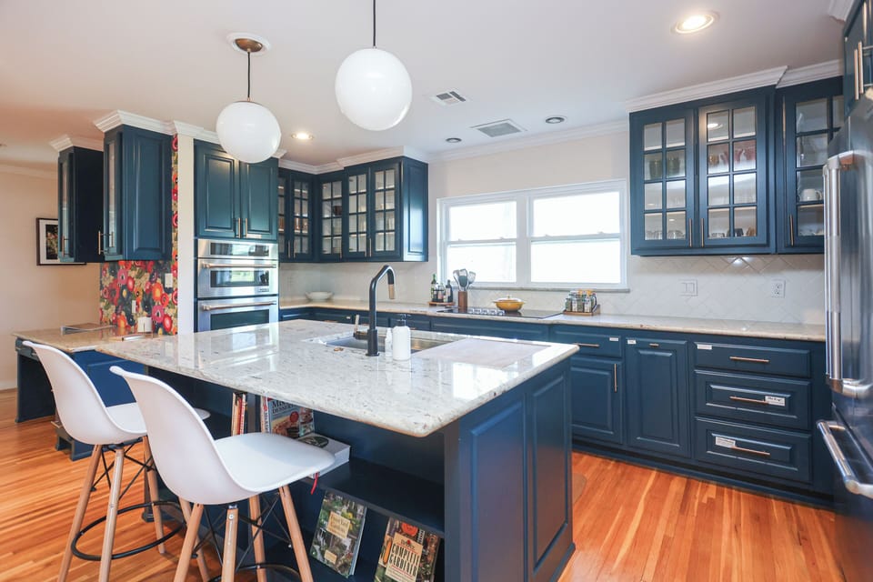 Spacious kitchen.