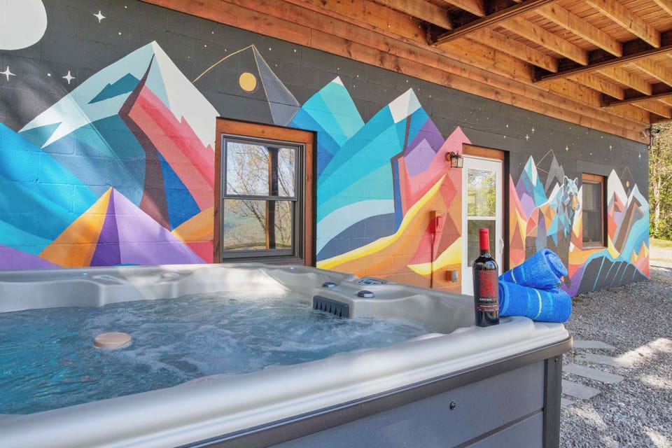 Private hot tub