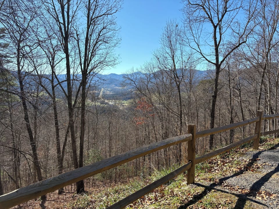 View from driveway
