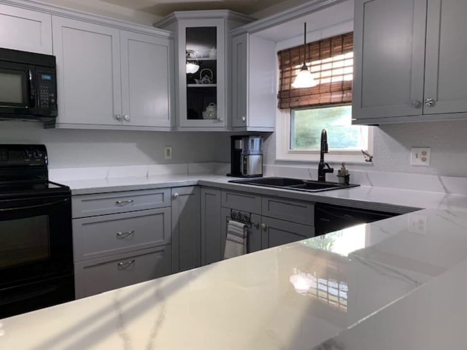 Kitchen with Ninja Coffee Maker