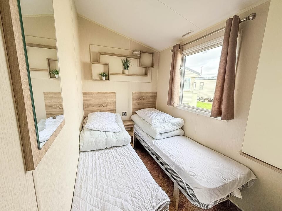 With multiple bedrooms in a caravan, Broadland Sands is the ideal spot for a British staycation near Corton Beach and Lowestoft