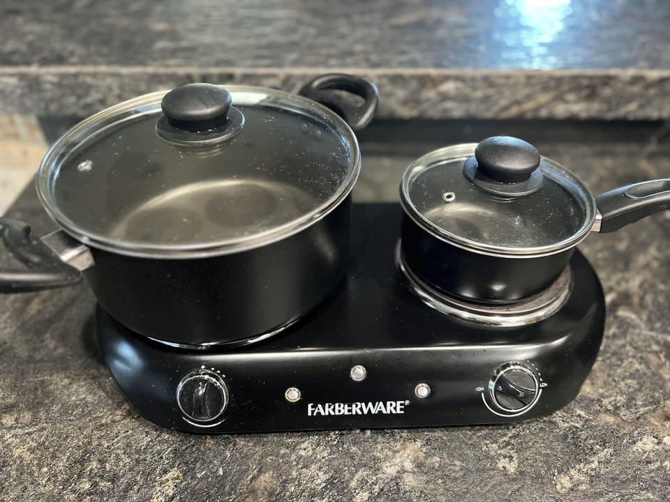 Cook top for small meals 