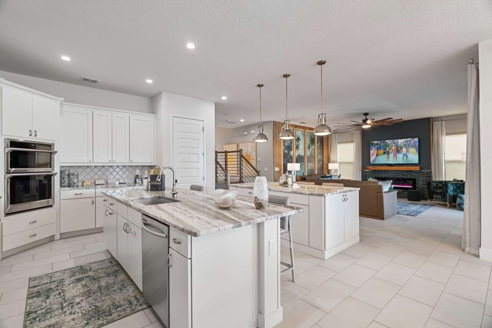 Enjoy casual meals at the breakfast bar or entertain guests in the adjoining dining space