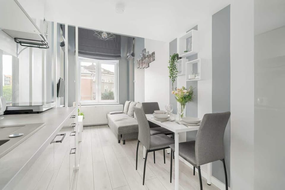 Living area with a wardrobe