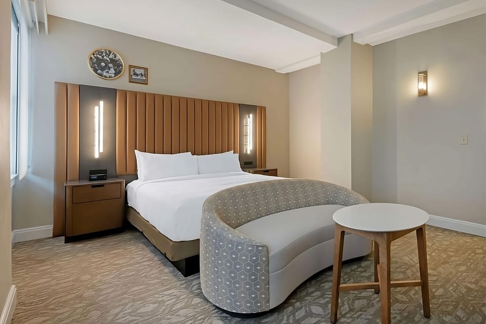 Stretch out in a spacious room designed for total relaxation.