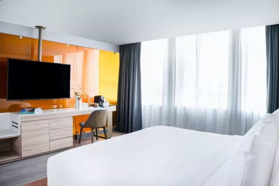 Bedroom. Interior and views may vary based on location and availability.