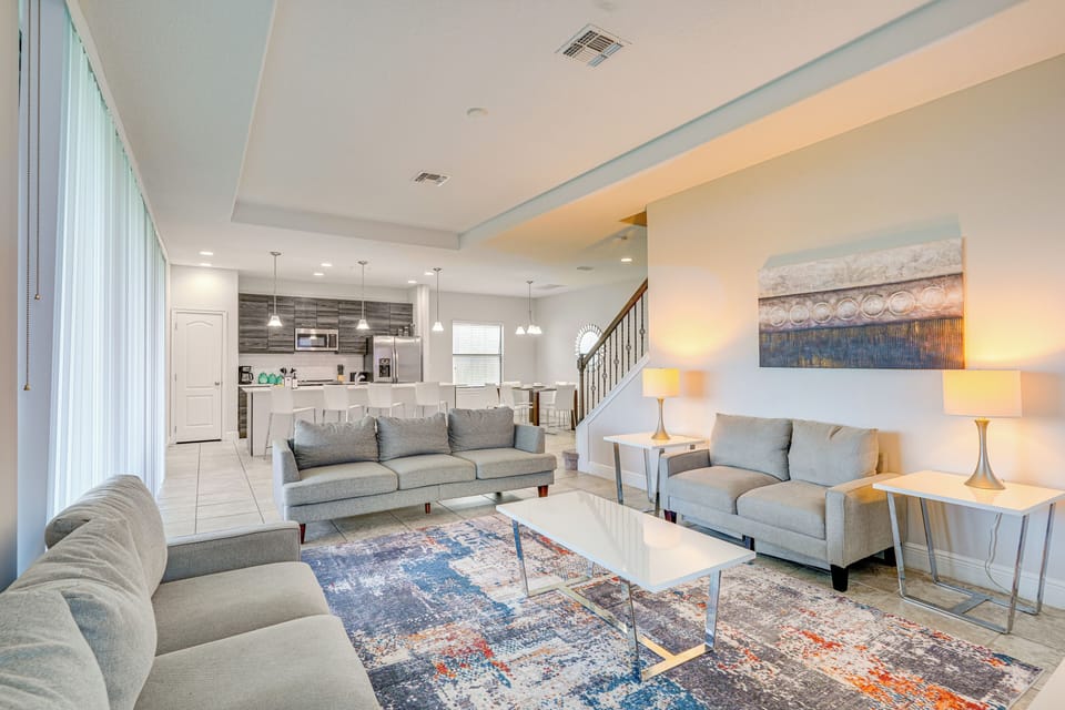 Living Room | 1st Floor | Smart TV w/ Cable | Central A/C & Heat