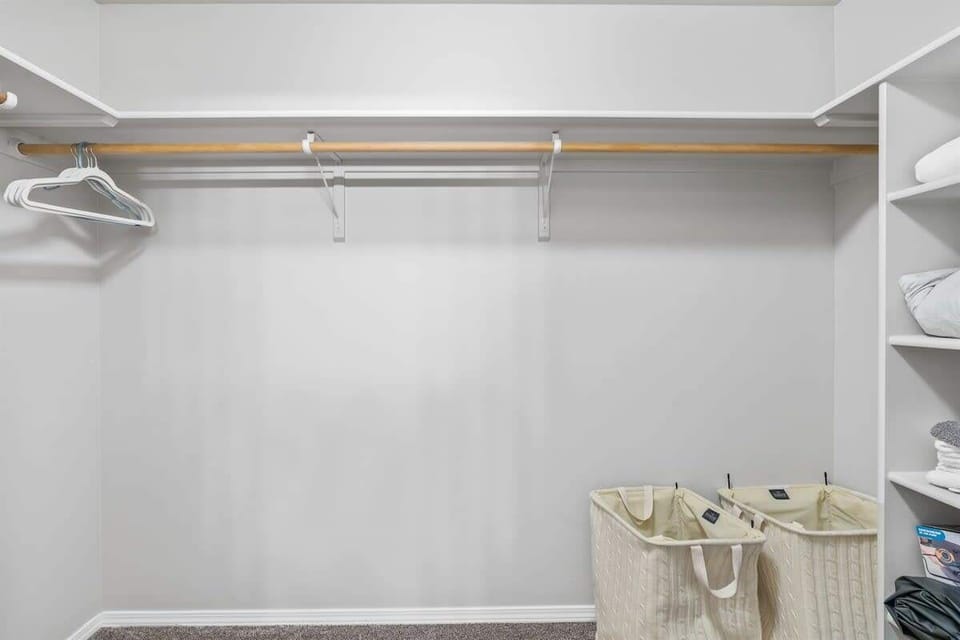 Spacious Master closet