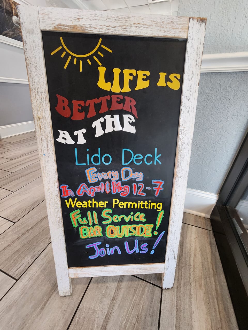 Fun outside Lido deck! 