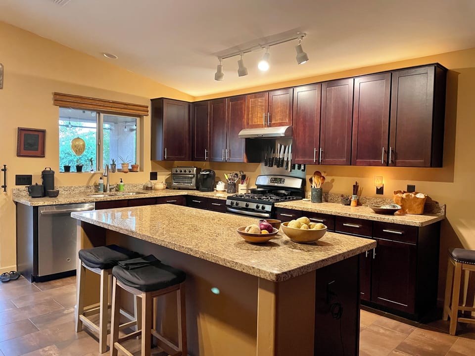 Granite kitchen.