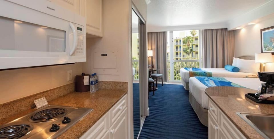 Start mornings with easy meals in your convenient kitchenette.