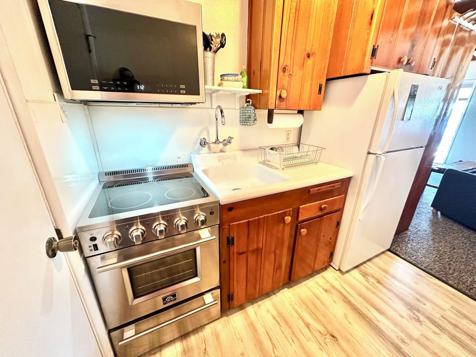 Fully Stocked and very capable Kitchenette in Middle Bungalow Suite. 