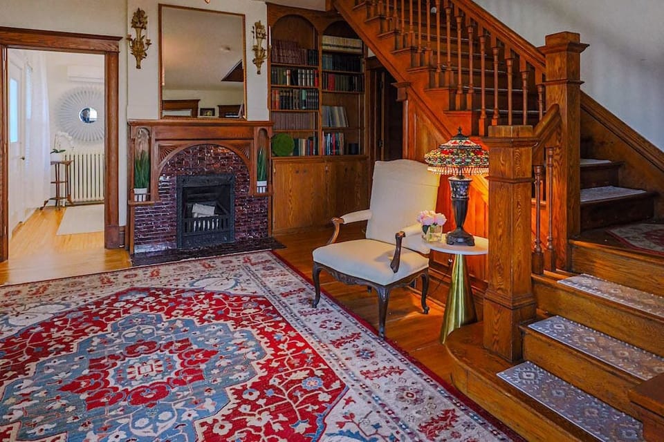 The entryway to the house allows plenty of room to play boardgames or just relax