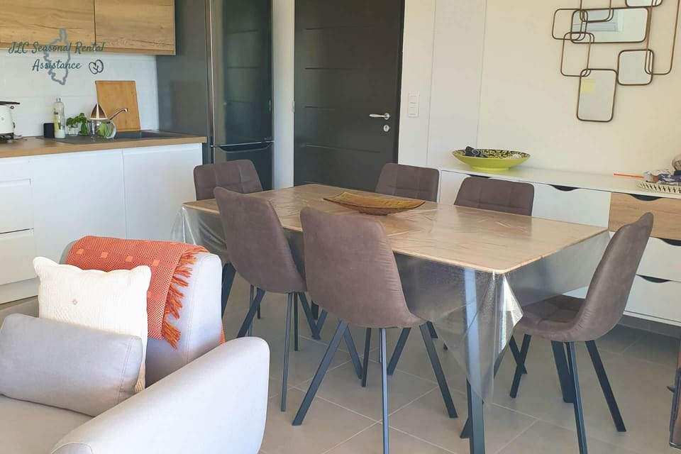 The dining area