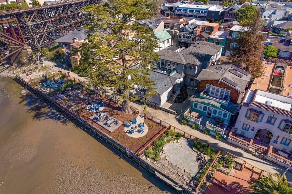 Aerial view of River View Retreat and Ocean Oasis
