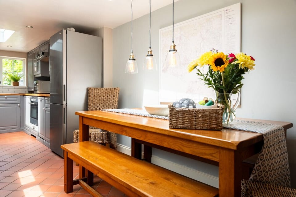 Spacious dining area