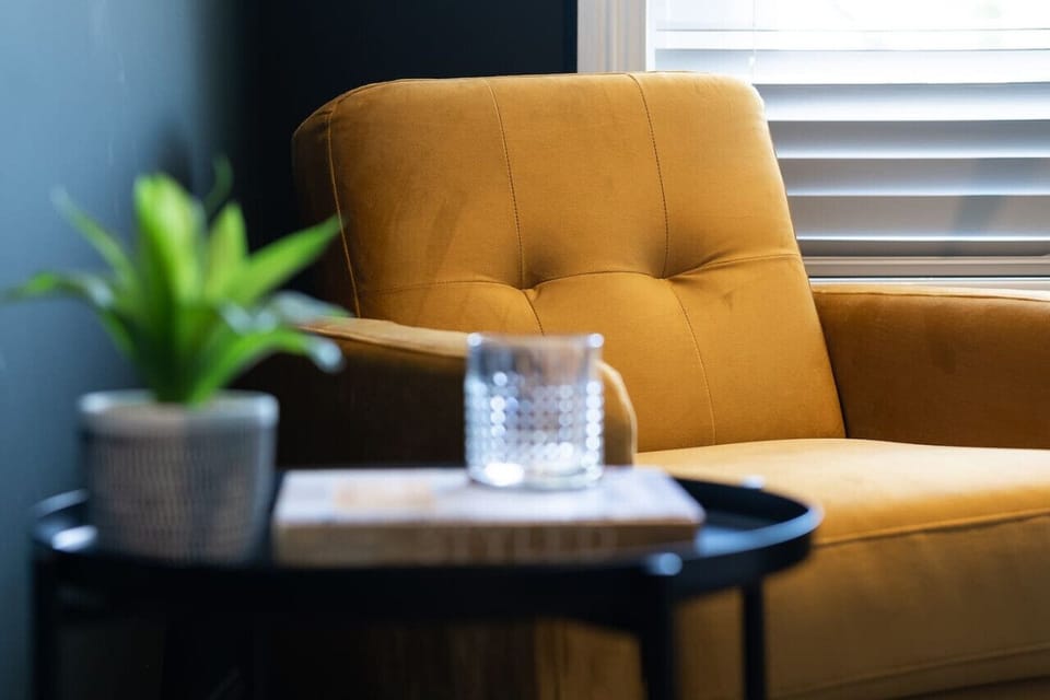 Seating nook in the communal hallway in the main building