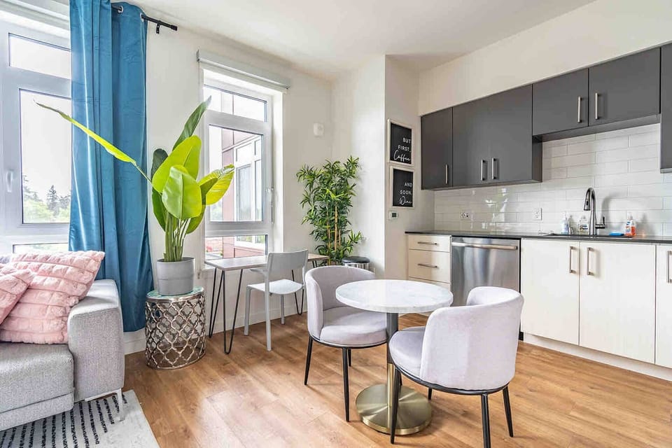 Dining room and living room
