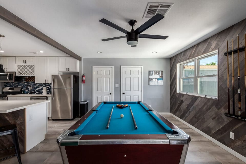 Pool Table & Game Area