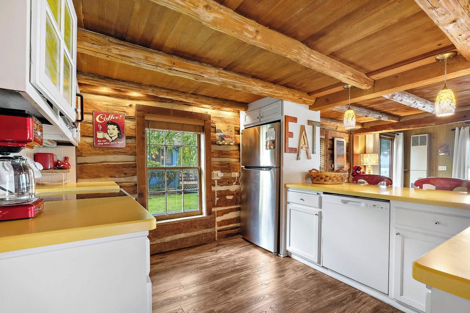 Large kitchen with new appliances