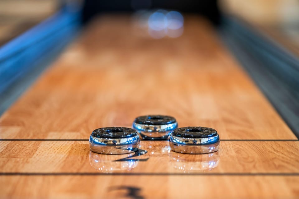 Slide into some competitive fun with our smooth shuffleboard setup. Great for all ages!