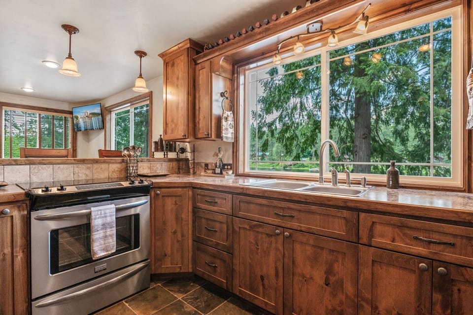 Stove and bar