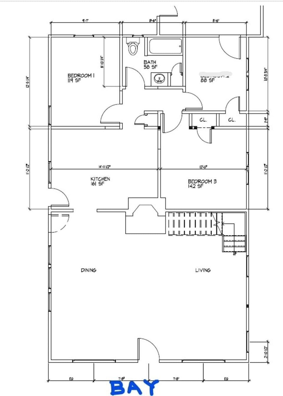 Floorplan of the first floor