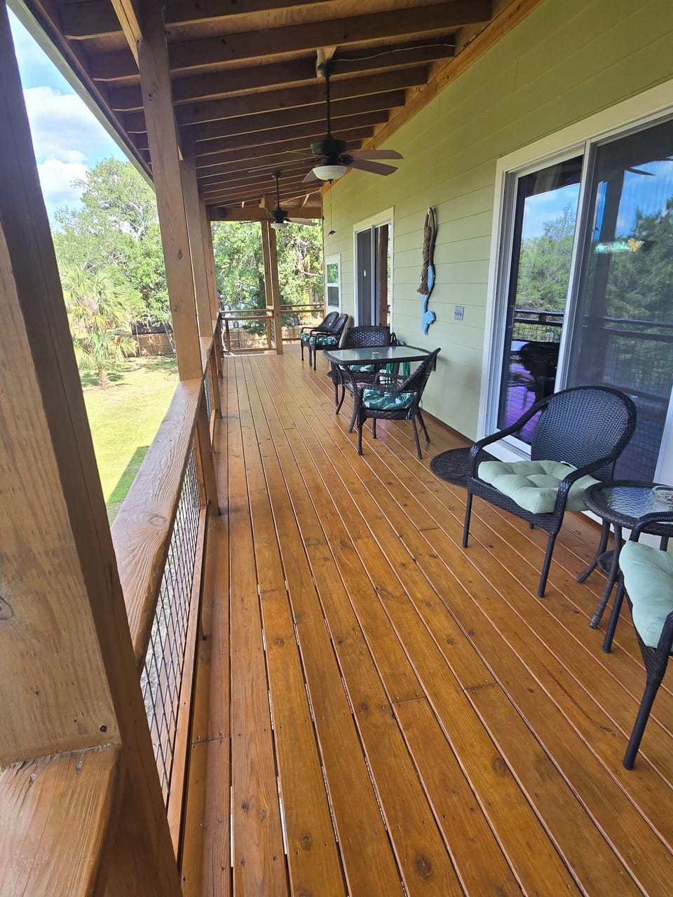 Back porch facing Mason Creek finger