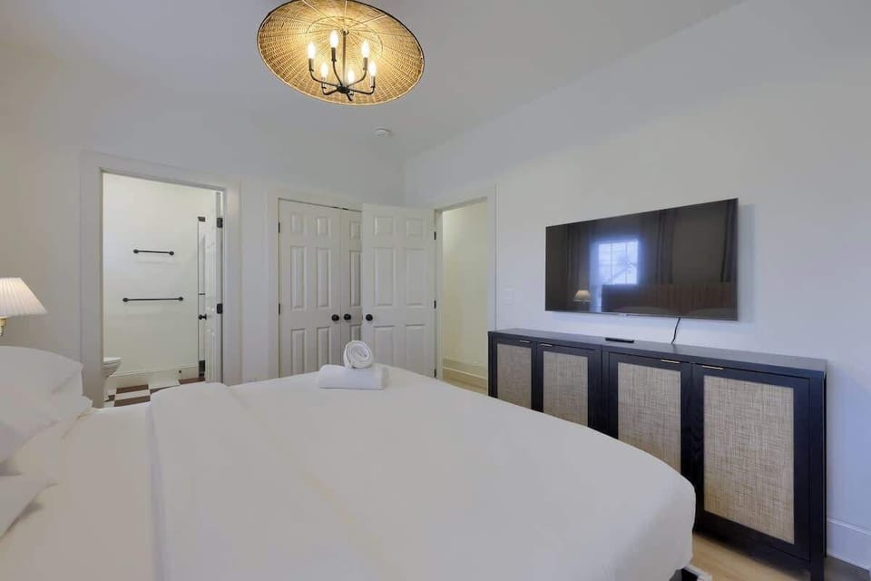 Master bedroom with king size bed