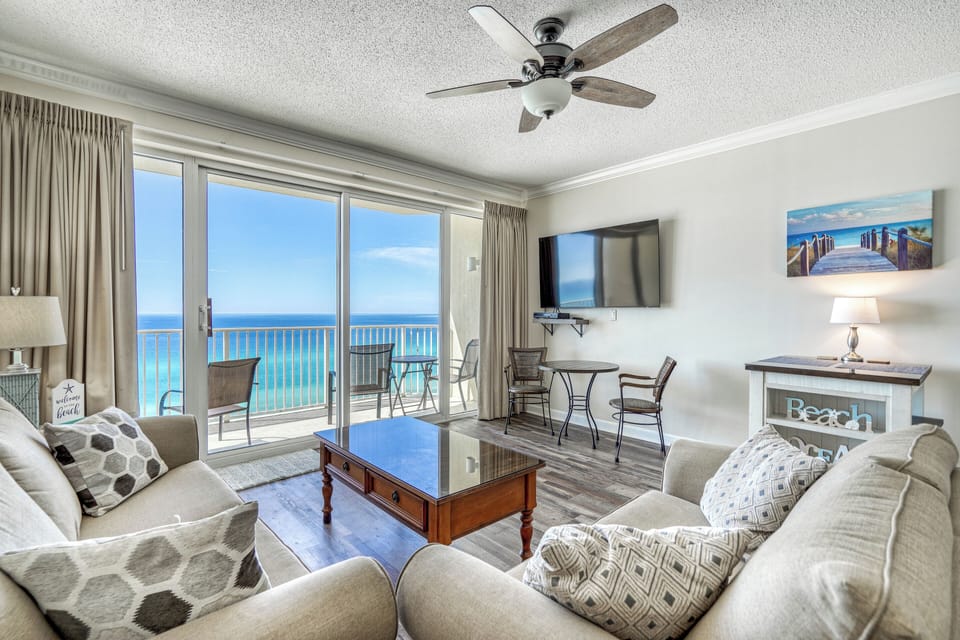 Gulf front living room