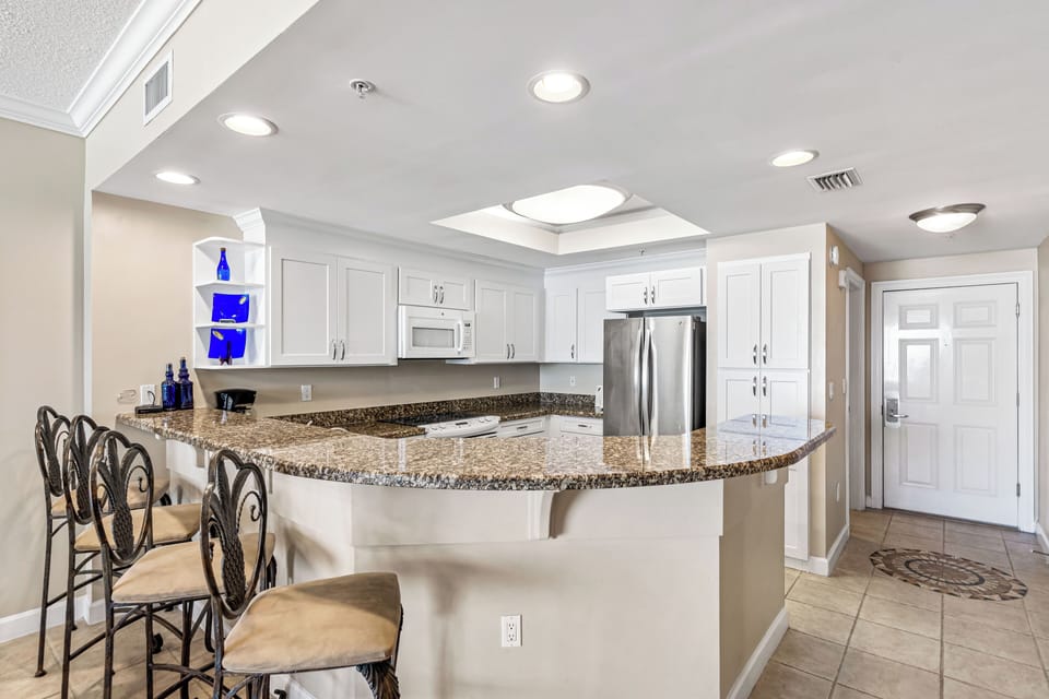 Fully stocked kitchen