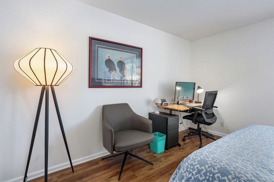 Guest bedroom with work station