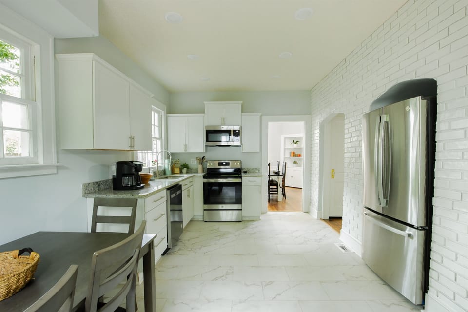 There's plenty of room for everyone in this large kitchen