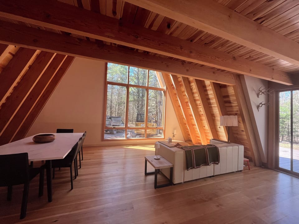 Open dining and living room view