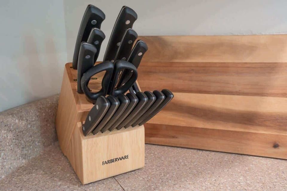 Fully stocked kitchen