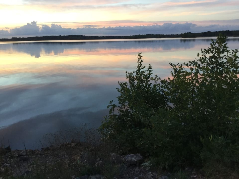 Castle Rock Lake sunset from Buckhorn Bridge