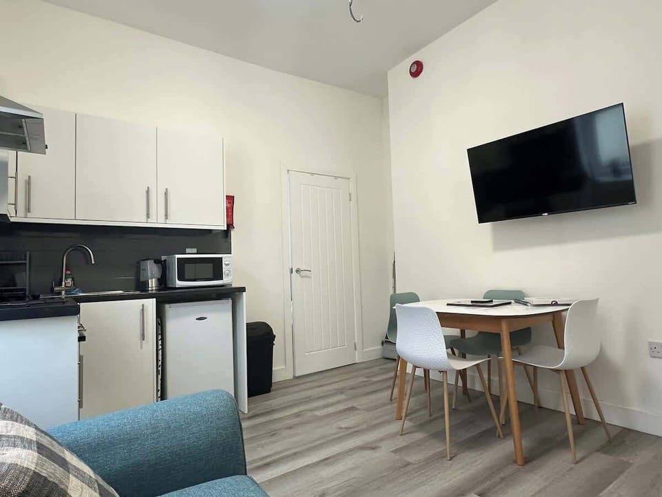 Open plan living, dining and kitchen area