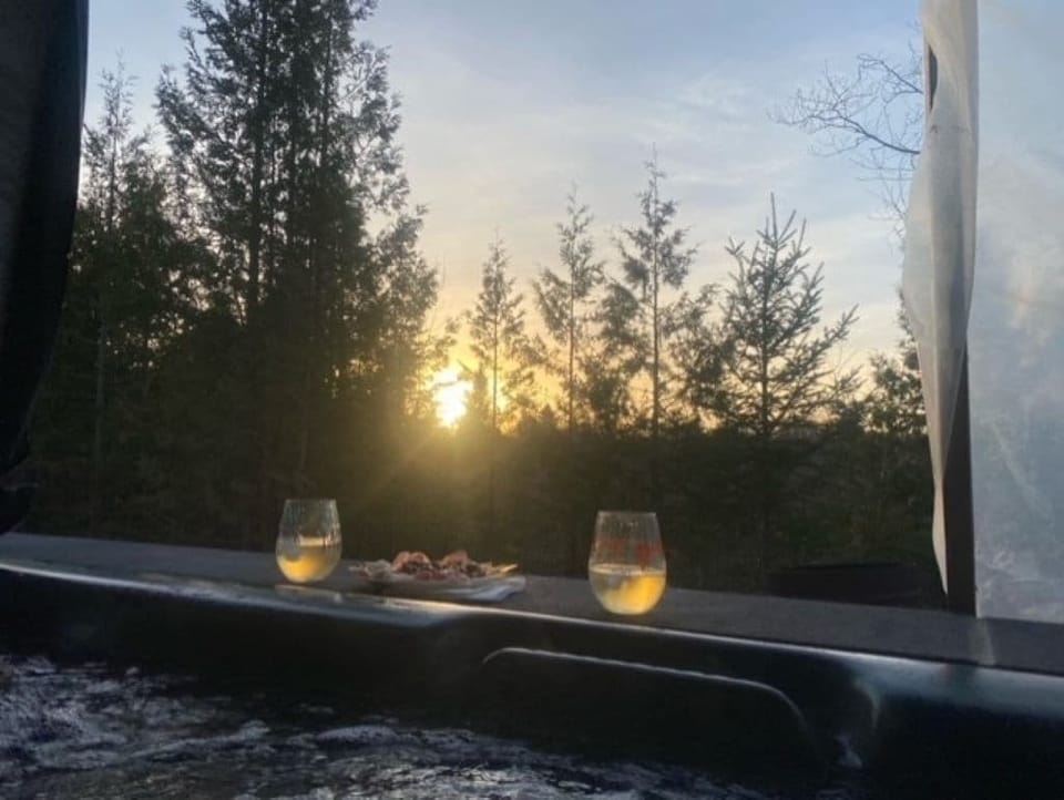 Relax in sheltered privacy providing a peaceful oasis to rejuvenate.