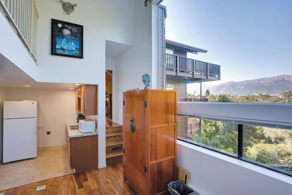 Beautiful views through the massive picture window
