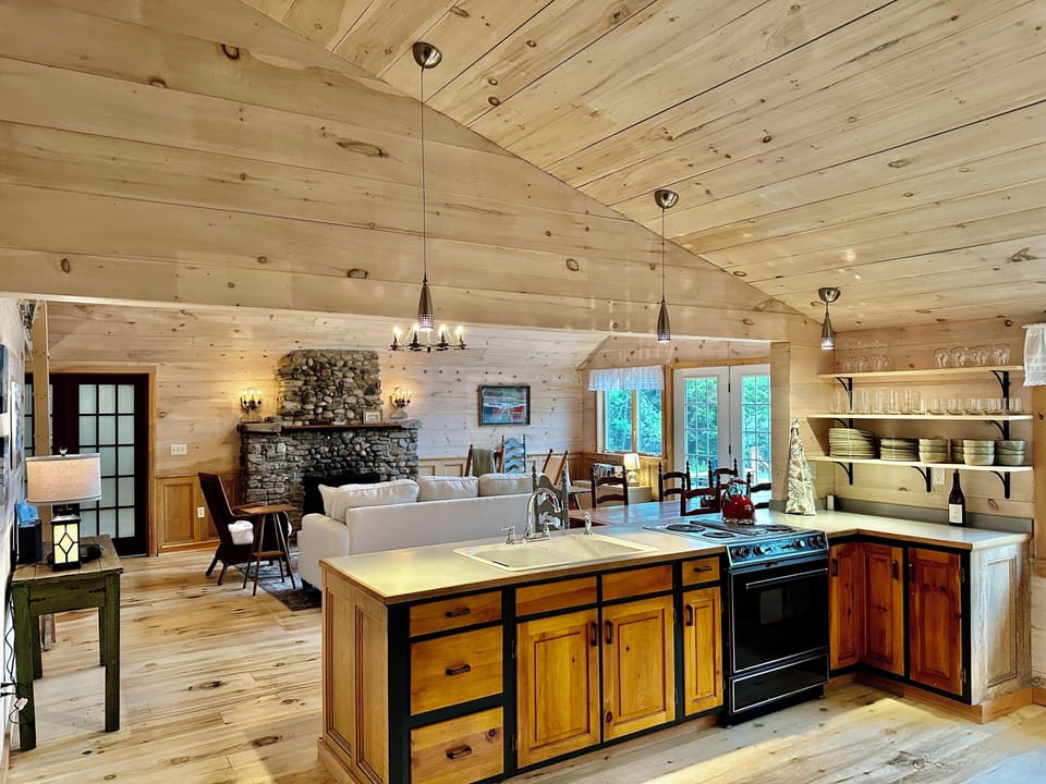 The kitchen is open to the great room and great for entertaining.