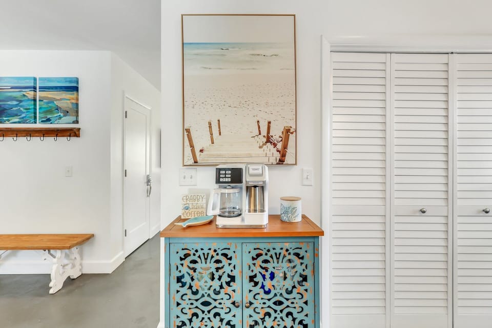 Coffee station in dining area
