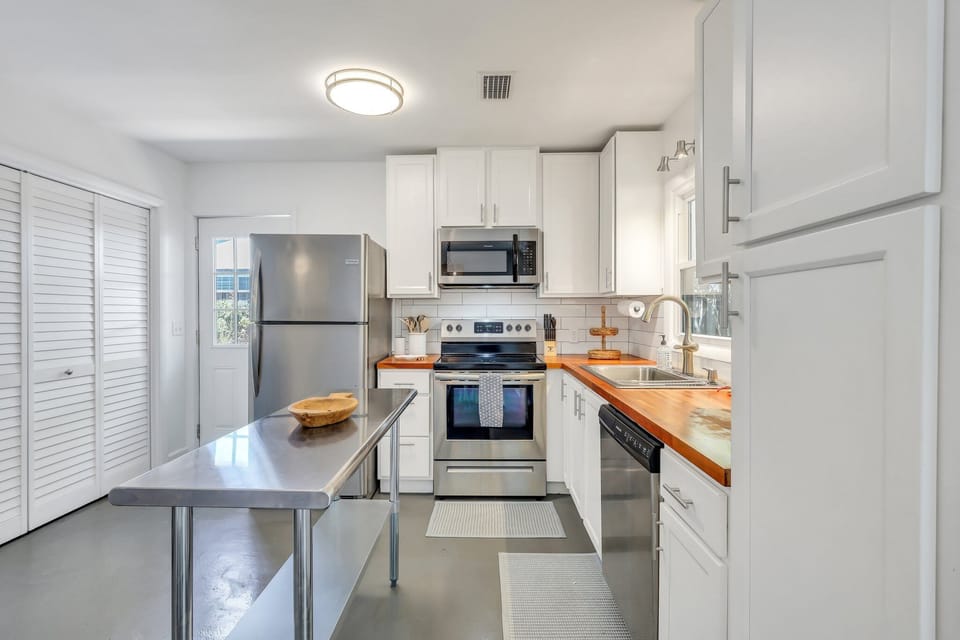 Bright, open kitchen