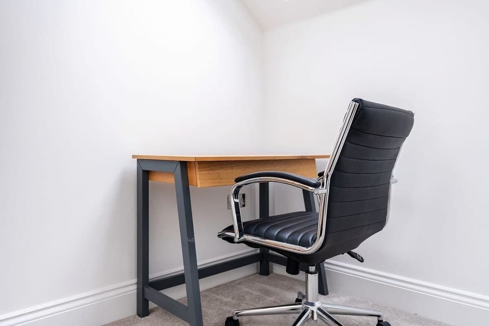 We have a desk and ergonomic chair in the bedroom suitable for work-from-home travellers.