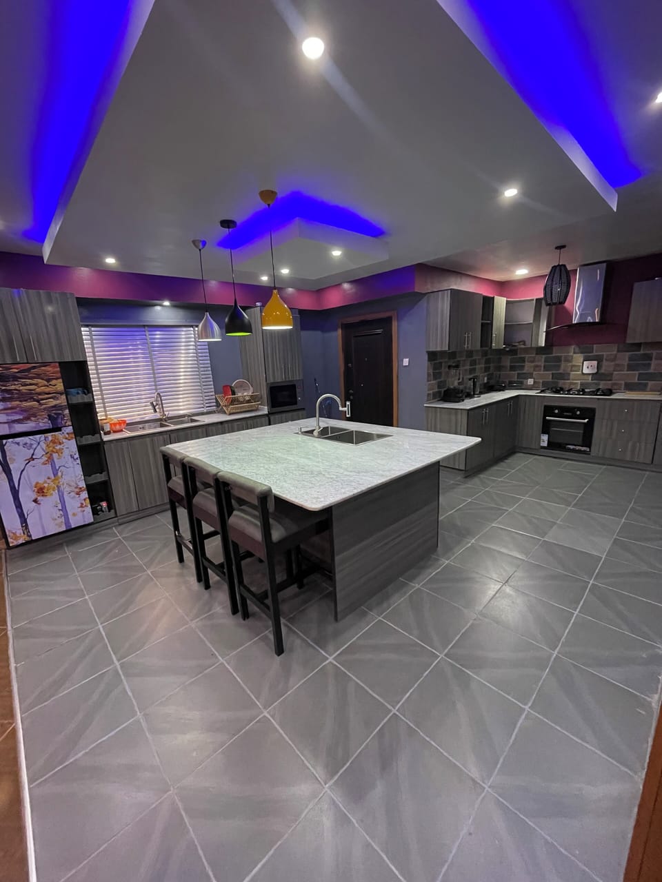 Open plan kitchen
