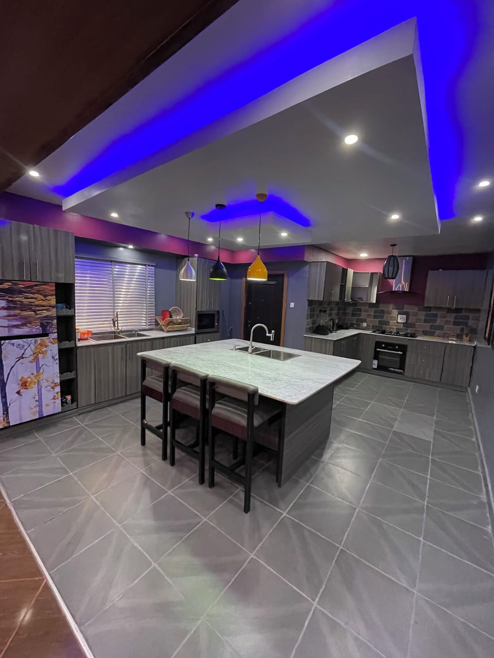 Open plan kitchen