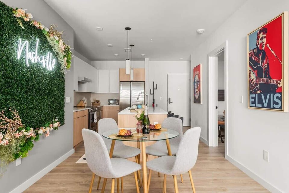 Dining area with table for 4