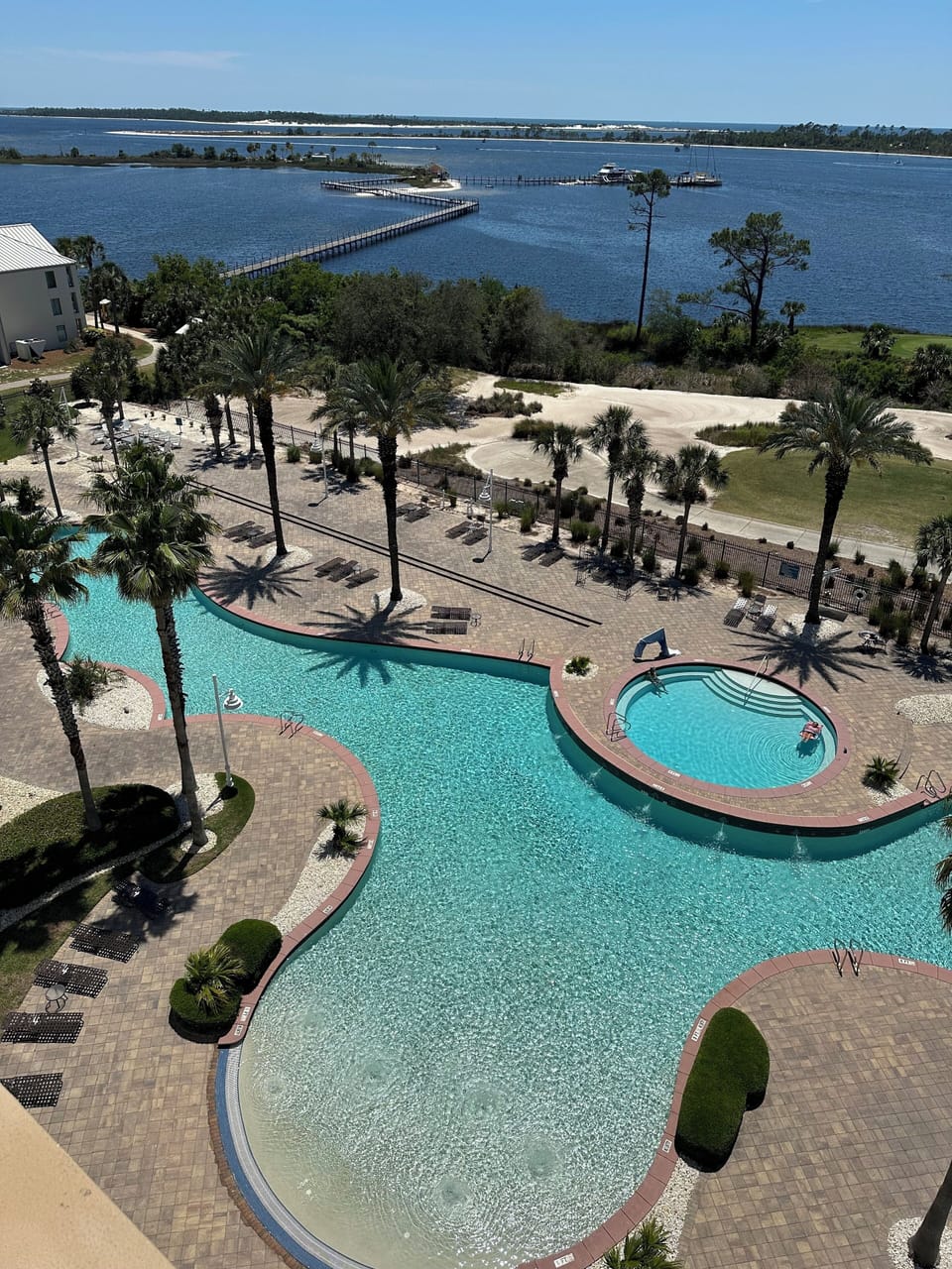 10,000 sf grand lagoon pool