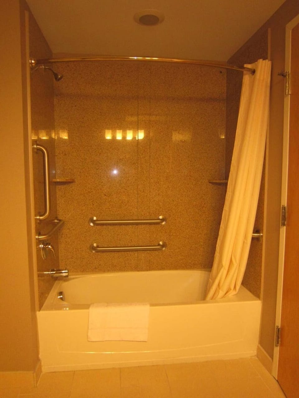 Refresh after adventures in a deep tub-shower combo.