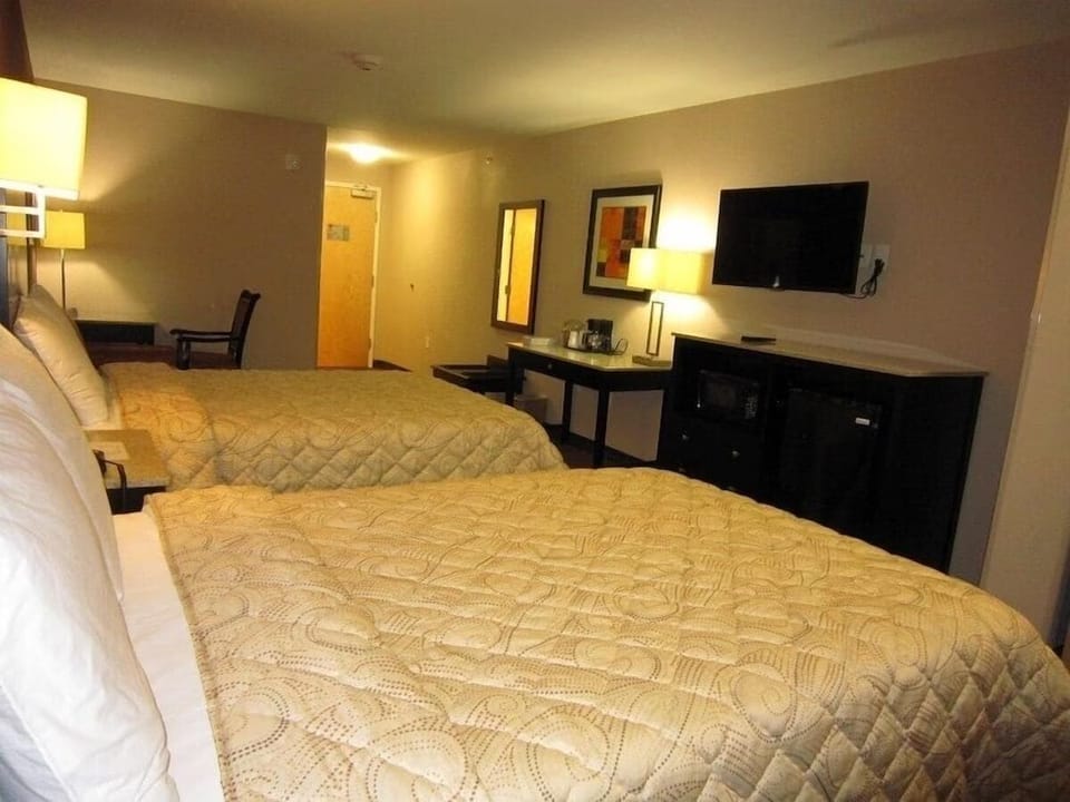 Stretch out comfortably with two beds and space to relax.