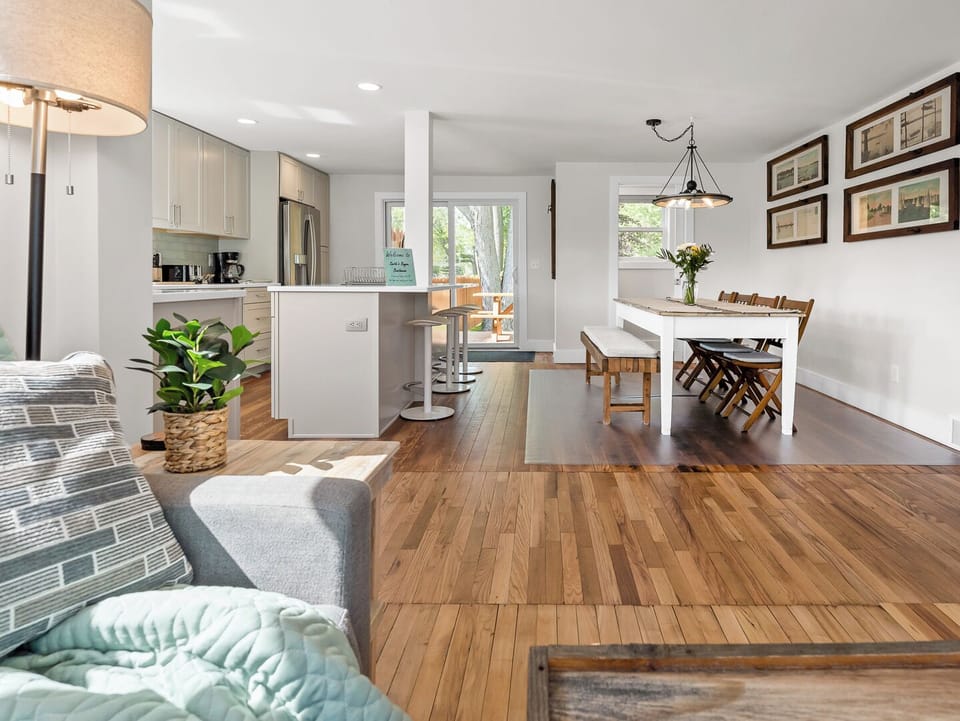 Main living area with view to the backyard